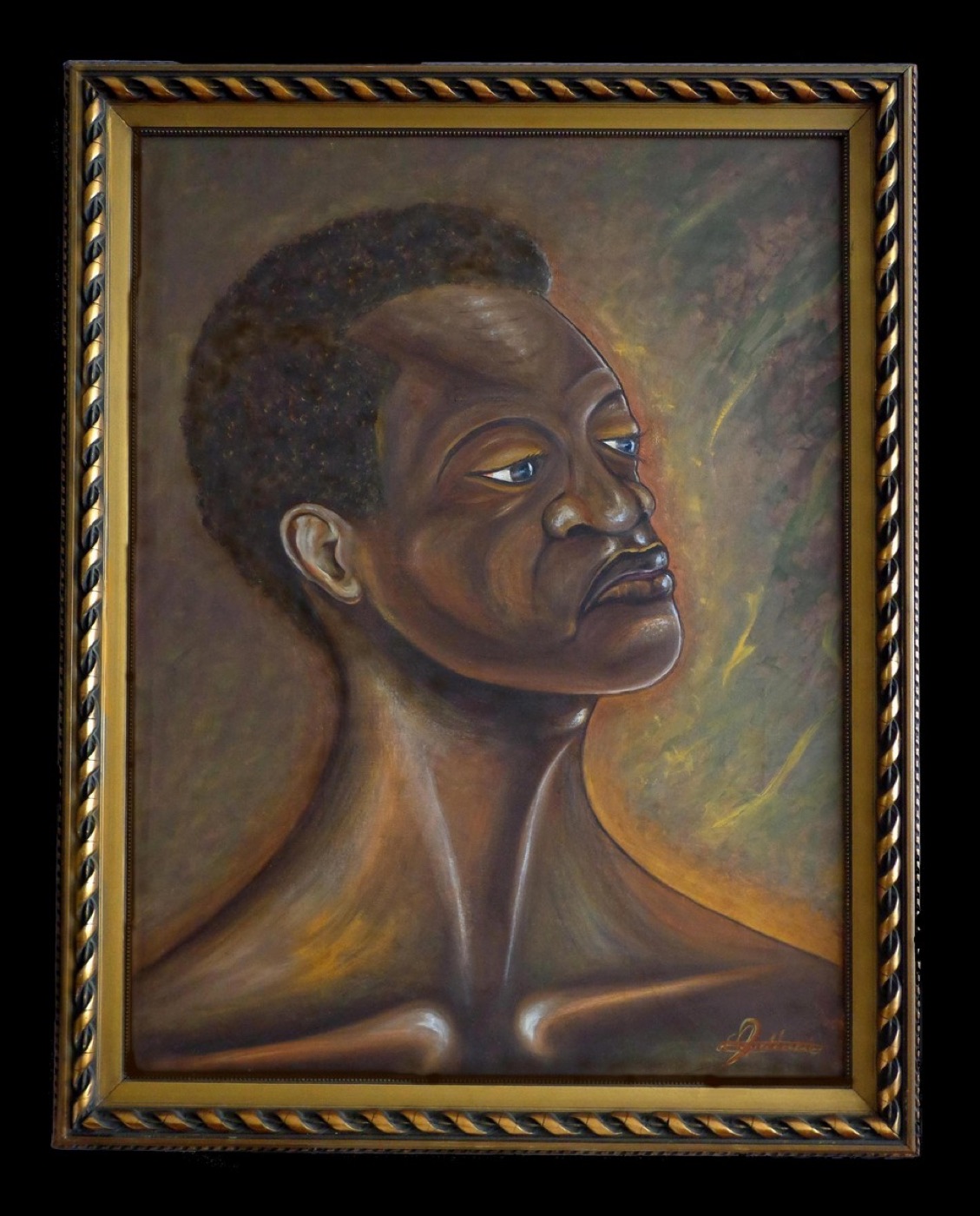 Portret di Tula, schilderij van Edsel Selberie